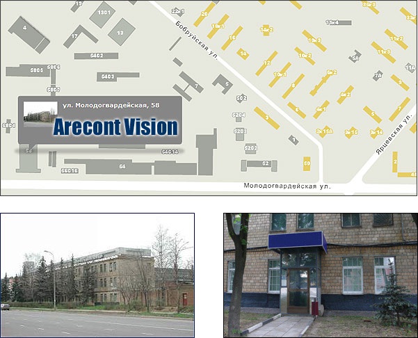 Схема проезда к Arecont Vision